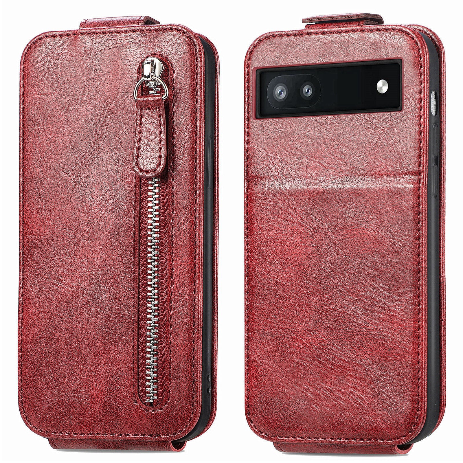 For Google Pixel 7 5G Zipper Pocket PU Leather Vertical Flip Phone Case Wallet Stand Magnetic Closure Cover For Google Pixel 7 5G Zipper Pocket PU Leather Vertical Flip Phone Case Wallet Stand Magnetic Closure Cover